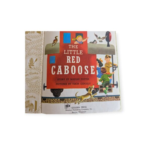 Vintage Little Golden Book The Little Red Caboose Hard Cover Book 1980 - Picture 9 of 10
